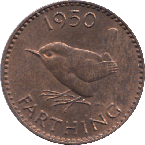 1950 FARTHING ( AUNC ) - FARTHING - Cambridgeshire Coins