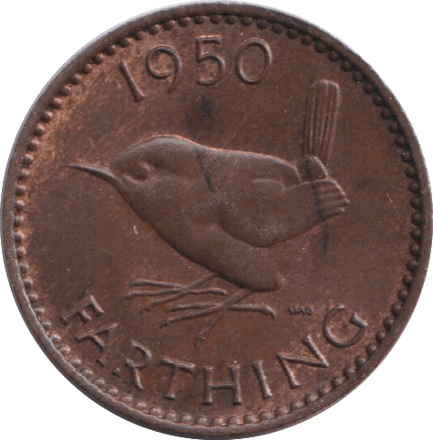 1950 FARTHING ( AUNC ) - FARTHING - Cambridgeshire Coins