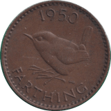 1950 FARTHING ( GVF ) - FARTHING - Cambridgeshire Coins