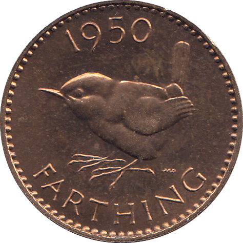 1950 FARTHING ( proof ) - FARTHING - Cambridgeshire Coins