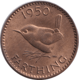 1950 FARTHING ( UNC ) - FARTHING - Cambridgeshire Coins