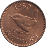 1950 FARTHING ( UNC ) - FARTHING - Cambridgeshire Coins