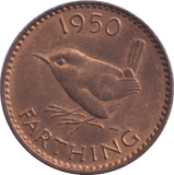 1950 FARTHING ( UNC ) - FARTHING - Cambridgeshire Coins