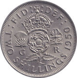 1950 FLORIN ( UNC ) - FLORIN - Cambridgeshire Coins