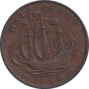 1950 HALFPENNY ( VF ) - HALFPENNY - Cambridgeshire Coins