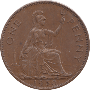 1950 ONE PENNY ( AUNC ) - WORLD COINS - Cambridgeshire Coins