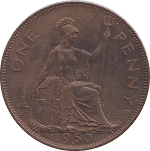 1950 ONE PENNY ( UNC ) - WORLD COINS - Cambridgeshire Coins