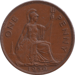 1950 PENNY ( AUNC ) - PENNY - Cambridgeshire Coins