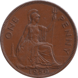 1950 PENNY ( AUNC ) - PENNY - Cambridgeshire Coins