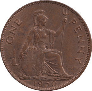 1950 PENNY GEORGE VI ( EF ) - PENNY - Cambridgeshire Coins