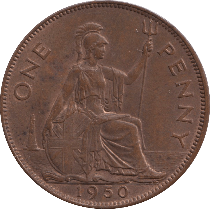 1950 PENNY GEORGE VI ( EF ) - PENNY - Cambridgeshire Coins