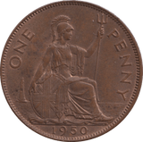 1950 PENNY GEORGE VI ( EF ) - PENNY - Cambridgeshire Coins