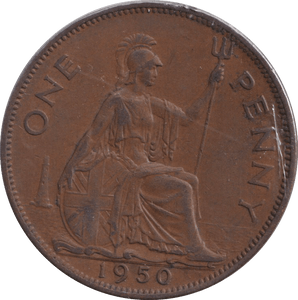1950 PENNY ( GVF ) 1 - PENNY - Cambridgeshire Coins
