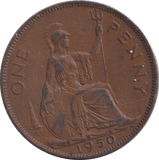 1950 PENNY ( VF ) 2 - PENNY - Cambridgeshire Coins