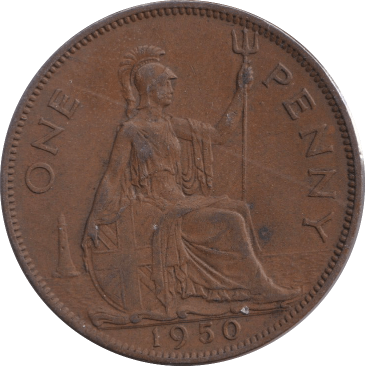1950 PENNY ( VF ) - PENNY - Cambridgeshire Coins