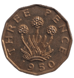 1950 PROOF THREEPENCE - THREEPENCE - Cambridgeshire Coins