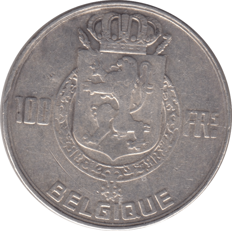 1950 SILVER 100 FRANC BELGIUM - SILVER WORLD COINS - Cambridgeshire Coins