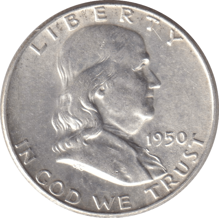 1950 SILVER HALF DOLLAR - WORLD COINS - Cambridgeshire Coins