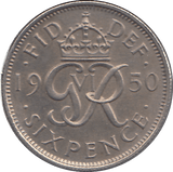 1950 SIXPENCE ( AUNC ) - SIXPENCE - Cambridgeshire Coins