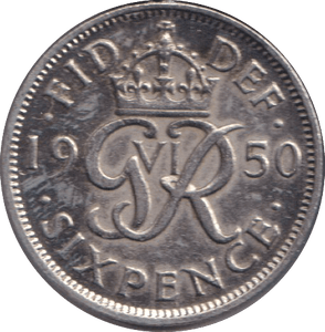 1950 SIXPENCE ( GVF ) - SIXPENCE - Cambridgeshire Coins