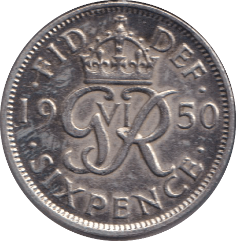 1950 SIXPENCE ( GVF ) - SIXPENCE - Cambridgeshire Coins