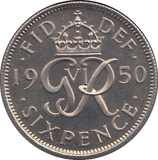 1950 SIXPENCE ( UNC ) 3 - SIXPENCE - Cambridgeshire Coins