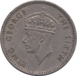 1950 TEN CENTS MALAYA - WORLD COINS - Cambridgeshire Coins