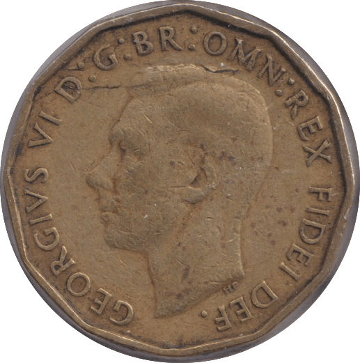 1950 THREE PENCE ( GVF ) - THREEPENCE - Cambridgeshire Coins