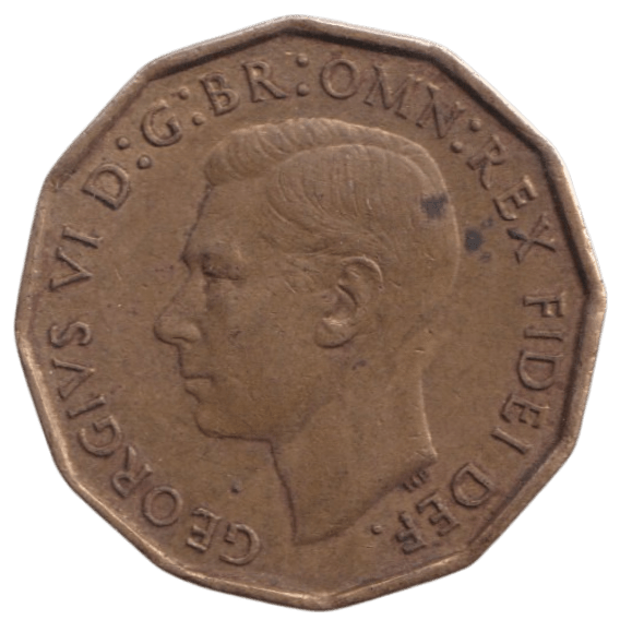 1950 THREEPENCE ( AUNC ) REF-32 - THREEPENCE - Cambridgeshire Coins