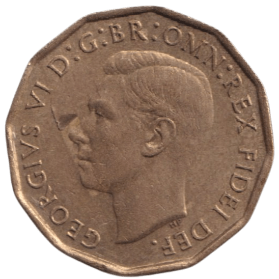 1950 THREEPENCE ( AUNC ) REF-33 - THREEPENCE - Cambridgeshire Coins