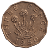 1950 THREEPENCE ( AUNC ) REF-33 - THREEPENCE - Cambridgeshire Coins
