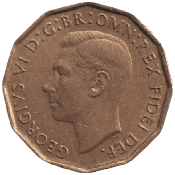 1950 THREEPENCE ( AUNC ) REF-35 - THREEPENCE - Cambridgeshire Coins