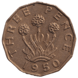 1950 THREEPENCE ( AUNC ) REF-36 - THREEPENCE - Cambridgeshire Coins