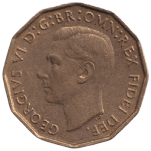 1950 THREEPENCE ( AUNC ) REF-36 - THREEPENCE - Cambridgeshire Coins