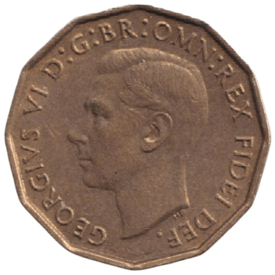 1950 THREEPENCE ( AUNC ) REF-36 - THREEPENCE - Cambridgeshire Coins