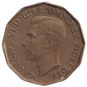 1950 THREEPENCE ( AUNC ) REF-37 - THREEPENCE - Cambridgeshire Coins