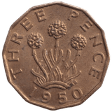 1950 THREEPENCE ( AUNC ) REF-38 - THREEPENCE - Cambridgeshire Coins