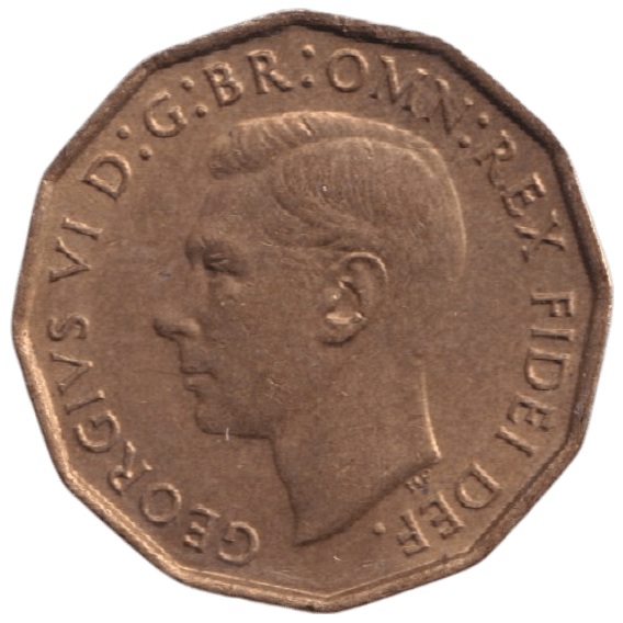 1950 THREEPENCE ( AUNC ) REF-38 - THREEPENCE - Cambridgeshire Coins