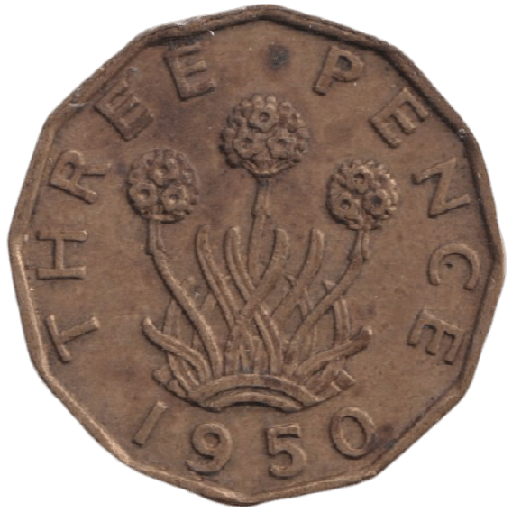 1950 THREEPENCE ( AUNC ) REF-41 - THREEPENCE - Cambridgeshire Coins