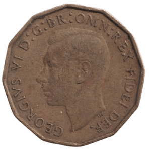 1950 THREEPENCE ( AUNC ) REF-41 - THREEPENCE - Cambridgeshire Coins