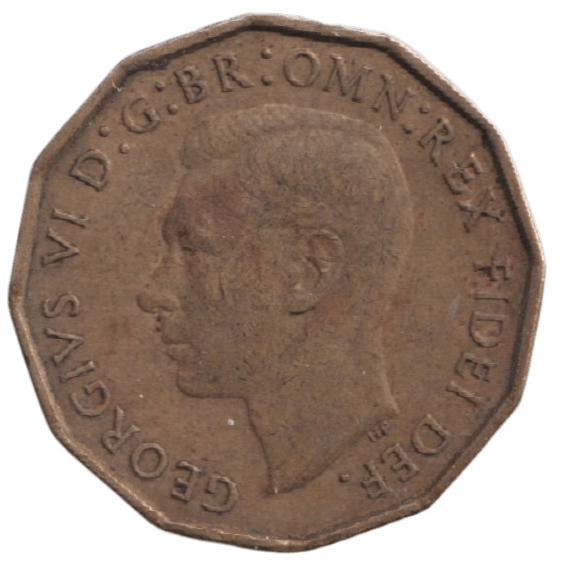 1950 THREEPENCE ( AUNC ) REF-41 - THREEPENCE - Cambridgeshire Coins
