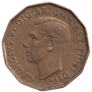 1950 THREEPENCE ( AUNC ) REF-43 - THREEPENCE - Cambridgeshire Coins