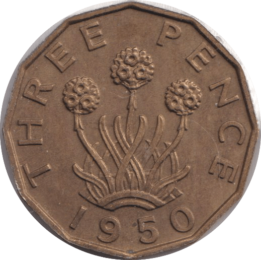1950 THREEPENCE ( AUNC ) - THREEPENCE - Cambridgeshire Coins