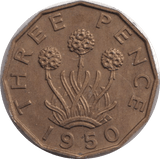 1950 THREEPENCE ( AUNC ) - THREEPENCE - Cambridgeshire Coins