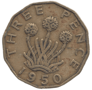 1950 THREEPENCE ( GF ) - THREEPENCE - Cambridgeshire Coins
