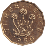 1950 THREEPENCE ( PROOF ) - THREEPENCE - Cambridgeshire Coins