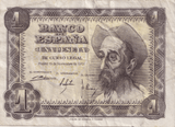 1951 1 PESTAS BANKNOTE SPAIN REF-1637 - WORLD BANKNOTES - Cambridgeshire Coins