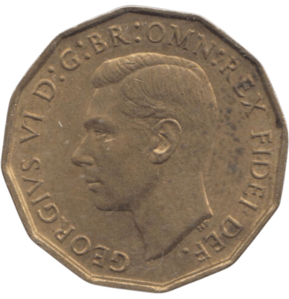 1951 BRASS THREEPENCE ( AUNC ) REF 10 - THREEPENCE - Cambridgeshire Coins