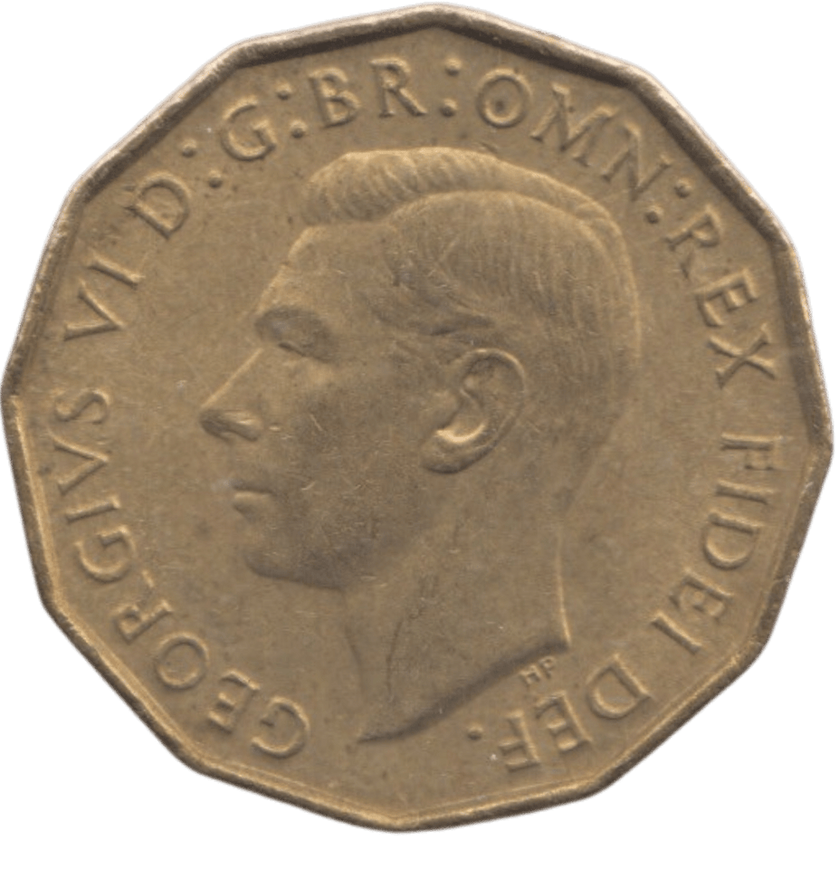 1951 BRASS THREEPENCE ( AUNC ) REF 11 - THREEPENCE - Cambridgeshire Coins