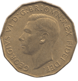 1951 BRASS THREEPENCE ( AUNC ) REF 11 - THREEPENCE - Cambridgeshire Coins